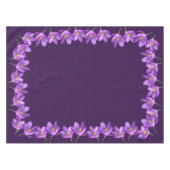 Crocus Tablecloth Osterfeige Blume Crocus Tableclo Tischdecke (Vorderseite (Horizontal))