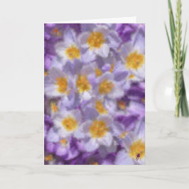 Crocus Watercolor Einladung