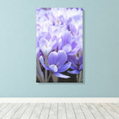 Crocus Wrapped Canvas Print Leinwanddruck (Insitu (Holzboden))