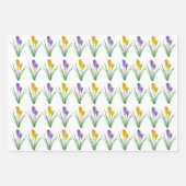 Crocus Wrapping Paper Sheets Geschenkpapier Set (Vorderseite 2)