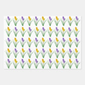 Crocus Wrapping Paper Sheets Geschenkpapier Set (Vorderseite)