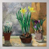 Crocuses and Daffodis in Pots | Christopher Wood Poster (Vorne)