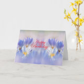 Crocuses-Blume Karte (Gelbe Blume)