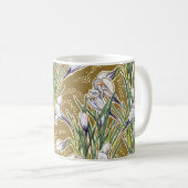 Crocuses, Blumenmuster, schöne Frühlingsblumen Kaffeetasse (VorderseiteRechts)