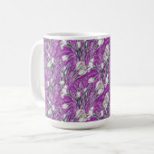 Crocuses, botanische Blumengarten-Blume Kaffeetasse (Vorderseite Links)