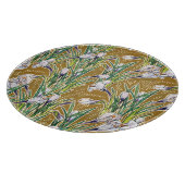 Crocuses Crocus Spring Blume Blumenmuster Olive Schneidebrett (Ecke)