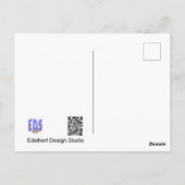 Crocusses mit Bee Happy Spring Postcard Postkarte (Rückseite)