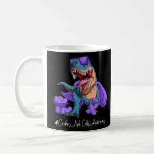 Crohns and Colitis Awareness Month Lila Ribbon T Kaffeetasse