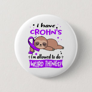 Crohn's Awareness Month Ribbon Geschenke Button
