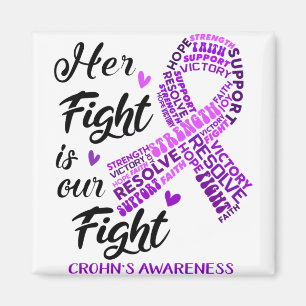 Crohn's Awareness Month Ribbon Geschenke Magnet
