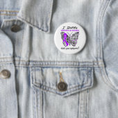 Crohn's & Colitis Awareness Month Ribbon Geschenke Button (Beispiel)