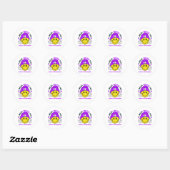 Crohn's & Colitis Awareness Ribbon Support Geschen Runder Aufkleber (Blatt)