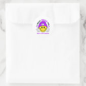Crohn's & Colitis Awareness Ribbon Support Geschen Runder Aufkleber (Tasche)