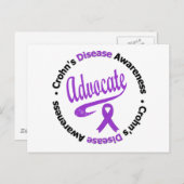 Crohns Disease Advocate Postkarte (Vorne/Hinten)