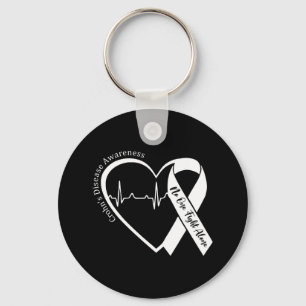 Crohns Disease Herzunterstützung Lila Ribbon Crohn Schlüsselanhänger