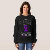 Crohns Disease Warrior Im Fine Sweatshirt (Vorne ganz)