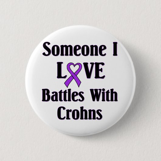 Crohns Krankheit Button (Vorderseite)