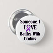 Crohns Krankheit Button (Vorne & Hinten)