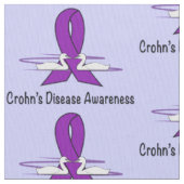Crohns Krankheits-Bewusstsein mit Schwänen der Stoff (Nahaufnahme)