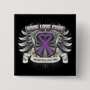 Crohns Krankheits-Hoffnungs-Liebe-Heilung Button