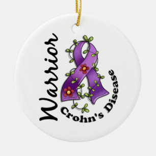 Crohns Krankheits-Krieger 15 Keramikornament