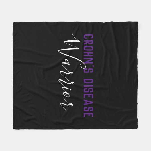 Crohns Krankheits-Krieger Fleecedecke (Vorderseite (Horizontal))