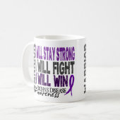 Crohns Krankheits-Krieger Kaffeetasse (Vorderseite Links)