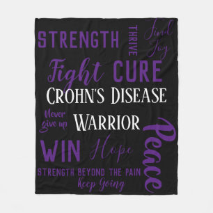 Crohns Krankheits-Kriegersdecke Fleecedecke