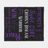 Crohns Krankheits-Kriegersdecke Fleecedecke (Vorderseite (Horizontal))