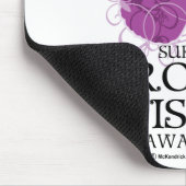 Crohns Krankheits-Schmetterling Mousepad (Ecke)