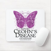 Crohns Krankheits-Schmetterling Mousepad (Mit Mouse)