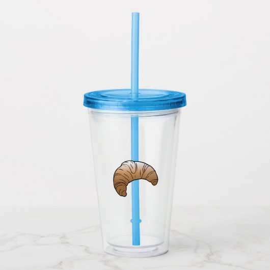 Croissant Acrylic Tumbler Acryltrinkbecher (Vorderseite)