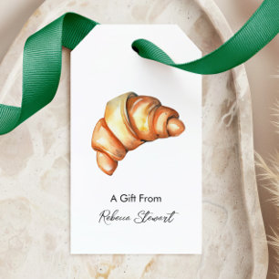 Croissant als Geschenk von Personalisiert für jede Geschenkanhänger
