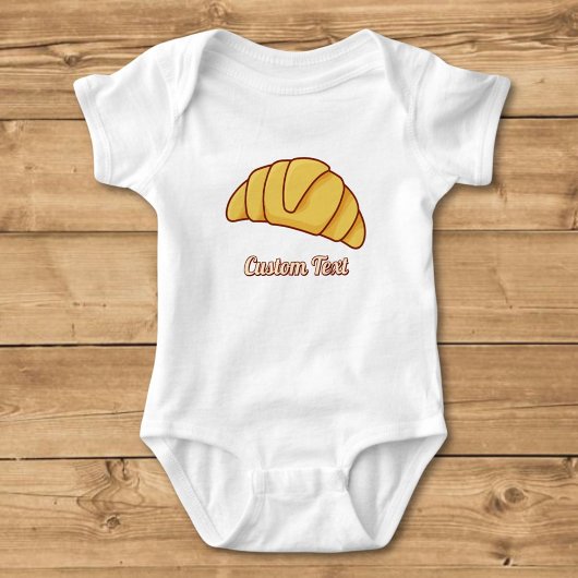 Croissant Baby Bodysuit Baby Strampler