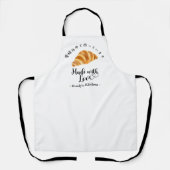 Croissant Baker Modern Kitchen Minimalist Baking Schürze (Vorderseite)