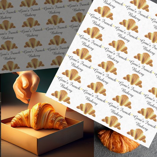 Croissant Bakery Seidenpapier