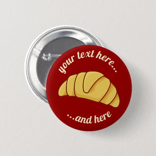 Croissant Button (Vorne & Hinten)