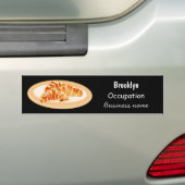 Croissant-Cartoon-Abbildung Autoaufkleber (Auf Auto)