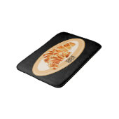 Croissant-Cartoon-Abbildung Badematte (Schrägansicht)