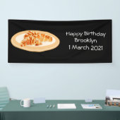 Croissant-Cartoon-Abbildung Banner (Messe)