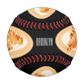 Croissant-Cartoon-Abbildung Baseball (Vorderseite)