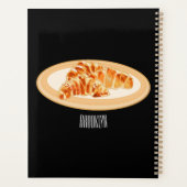 Croissant-Cartoon-Abbildung Planer (Rückseite)