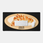 Croissant-Cartoon-Abbildung Schreibtischunterlage (Tastatur & Maus)