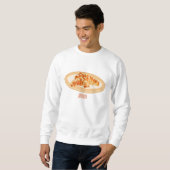 Croissant-Cartoon-Abbildung Sweatshirt (Vorne ganz)