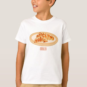 Croissant-Cartoon-Abbildung T-Shirt