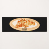 Croissant-Cartoon-Abbildung Yogamatte (Rückseite (Horizontal))