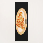 Croissant-Cartoon-Abbildung Yogamatte (Rückseite)