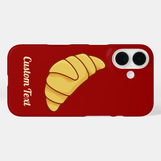 Croissant Case-Mate iPhone Hülle (Rückseite (Horizontal))