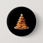 Croissant Christmas Tree Button (Vorderseite)