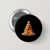 Croissant Christmas Tree Button (Vorne & Hinten)